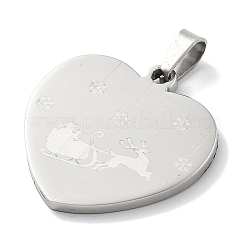 Подвески из нержавеющей стали 304 с рождественской тематикой&nbsp;STAS-Z098-24P-02