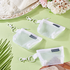 3 шт. нейлоновый сетчатый кошелек на молнии&nbsp;HJEW-TAC0107