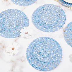 Подставка под стакан из хлопчатобумажной ткани ручной работы&nbsp;AJEW-WH20067-004B