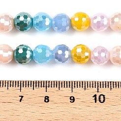 Chapelets de perles en verre électroplaqué&nbsp;GLAA-Z006-01F