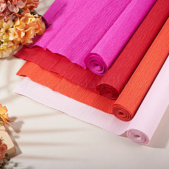 4 рулон 4-х цветной гофрированной бумаги в рулонах&nbsp;DIY-TA0013-18A