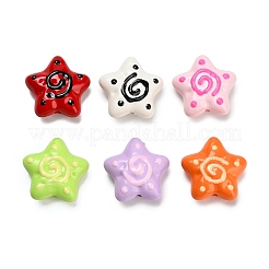 Краска для запекания непрозрачные акриловые бусины SACR-P035-08