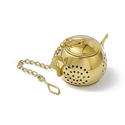 Infuseur à thé en vrac en forme de théière&nbsp;AJEW-G045-06G