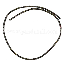天然石ドラゴンブラッドビーズ連売り  コラム  4x2mm  穴：0.8mm  約102個/連  15.75''（40センチメートル）&nbsp;GG-CBAED3F-A11