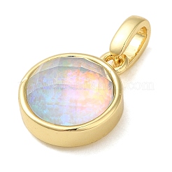 Стойка из латуни с подвесками из синтетического опала&nbsp;KK-S370-06G-02