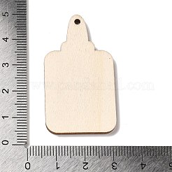 Подвески из дерева с цветной печатью WOOD-S062-02E