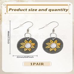 1 пара висячих серег из сплава&nbsp;EJEW-LP0007-110