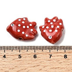 Фарфоровые бусины ручной работы&nbsp;X-PORC-K010-06F