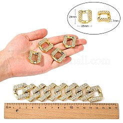 Anelli di collegamento con strass acrilici&nbsp;FIND-CJC0003-31