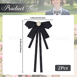 2 Stück Polyester-Schleifennadeln&nbsp;JEWB-CN0001-11