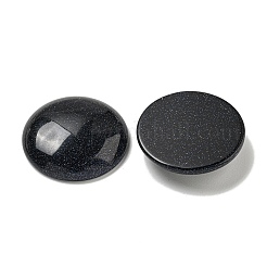合成ブルーゴールドストーン青金砂石カボション  フラットラウンド  30x7~8.5mm&nbsp;G-C115-02B-02