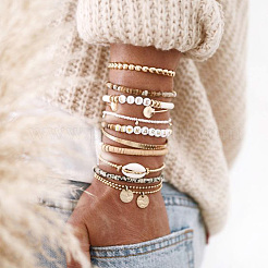 Наборы для самостоятельного изготовления браслетов с алфавитной тематикой&nbsp;DIY-CW0001-10