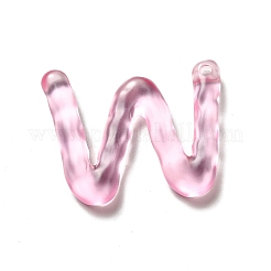 Подвески с алфавитом из прозрачной смолы&nbsp;RESI-C028-02W