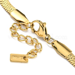 Ионное покрытие (ip) 304 нержавеющая сталь браслеты-цепочки в елочку для женщин BJEW-A017-01G