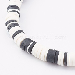 Эластичные браслеты хейши из полимерной глины BJEW-JB06026-03