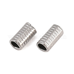 304 Edelstahl-Rohrperlen&nbsp;SA-CBA098D-07A-P