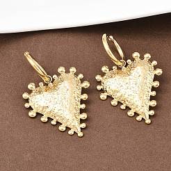 Серьги-кольца в форме сердца из нержавеющей стали 304&nbsp;EJEW-K268-74G