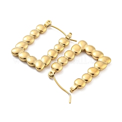 Серьги-кольца прямоугольной формы из нержавеющей стали 304 для женщин EJEW-C067-09G