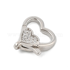 Латунный микро pave прозрачный кубический цирконий лобстер KK-P299-06P