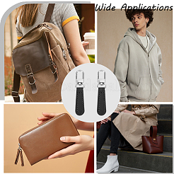 8 Stück Reißverschlussanhänger aus PU-Leder für Handtaschen&nbsp;FIND-CL0002-09B