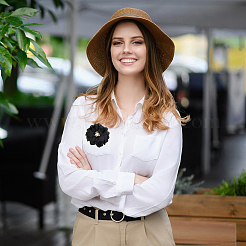 Полиэстер и сплав и акрил и АБС цветочные украшения аксессуары&nbsp;DIY-WH0588-78C