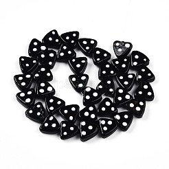 Бусы лэмпворк ручной работы LAMP-N028-01F