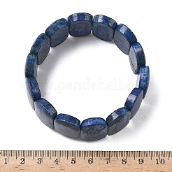 Натуральный лазурит бусины эластичные браслеты для женщин и мужчин BJEW-I323-02C