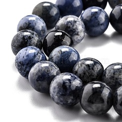 Натуральные дюмортьеритовые кварцевые бусы G-O199-07D