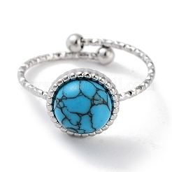 Ionenplattierung (IP) 304 Edelstahlring&nbsp;RJEW-B059-02P-01