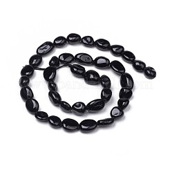 Натуральный черный турмалин бисер нитей X-G-L493-51