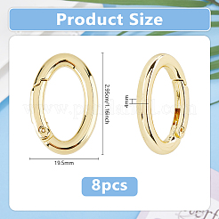8 шт. стойка с покрытием латунные пружины затворные кольца KK-DC0004-77