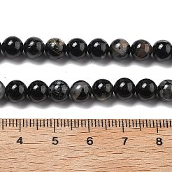 Натуральный черный турмалин бисер нитей X-G-Q031-A01-6mm