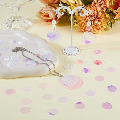 500 Stück schillernde PVC-Pailletten-Anhänger&nbsp;PVC-SC0001-09