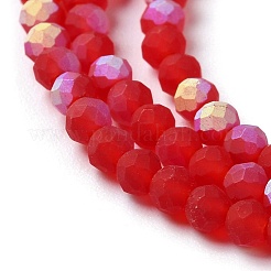 Chapelets de perles en verre imitation jade&nbsp;EGLA-YW0003-19B-01