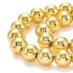 Гальванизировать немагнитных синтетический гематит бисер пряди G-L485-01G-M