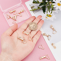 10 комплект латунных раскладывающихся застежек&nbsp;KK-FH0002-64