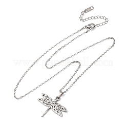 Collane con ciondolo a catena in acciaio inossidabile 304 per uomo e donna&nbsp;NJEW-K308-03B-P
