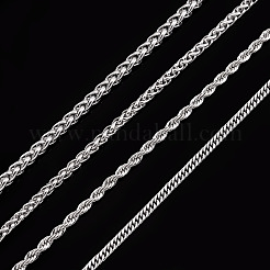 4 stücke 4 arten 304 edelstahl choker halsketten für frauen&nbsp;NJEW-TA0001-21