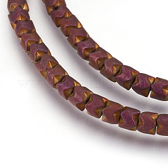 Гальванизировать немагнитных синтетический гематит нитей бисера&nbsp;G-I208-19F-G