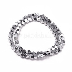 Electroplate non magnetici ematite sintetico fili di perline&nbsp;G-I260-06A
