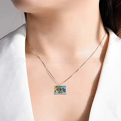 4 Stück 2 Stile Ionenbeschichtung (IP) 304 Edelstahl offene Lünette Anhänger&nbsp;STAS-LP0005-38