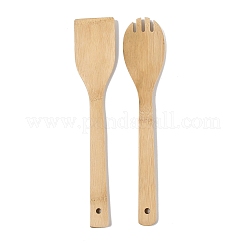 2 шт. бамбуковые ложки и вилки AJEW-XCP0002-91