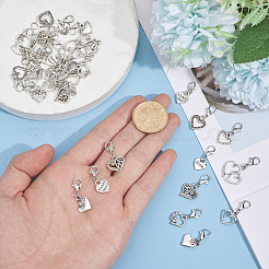 36 pendentif cœur en alliage&nbsp;HJEW-GO00260
