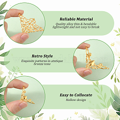 120 шт. 5 стиля железных филигранных соединительных звеньев&nbsp;FIND-SC0017-09