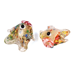Perles vernissées manuelles&nbsp;LAMP-T023-16R