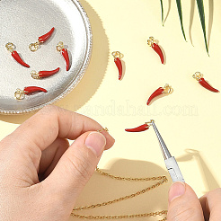 Кулоны с эмалью из латуни&nbsp;KK-BBC0020-13A