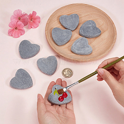 Pittura su marmo a forma di cuore&nbsp;DIY-WH0308-985B-02
