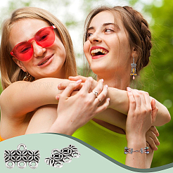 80 шт. люстра из цинкового сплава в тибетском стиле&nbsp;FIND-PH0023-04AS