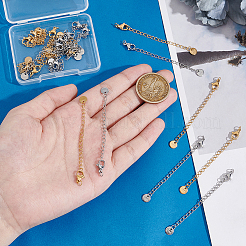 20 шт. 2-х цветный удлинитель цепи из нержавеющей стали 304 STAS-UN0060-91