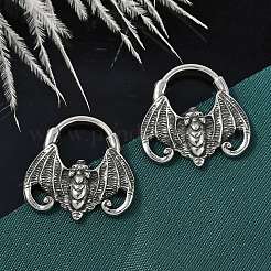 Серьги-кольца из хирургической нержавеющей стали 316 летучая мышь EJEW-G416-31AS